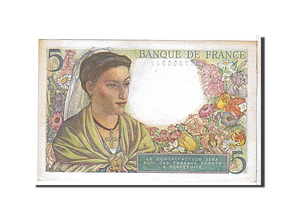 Banknote, France, 5 Francs, 5 F 1943-1947 ''Berger'', 1947, UNC(63)