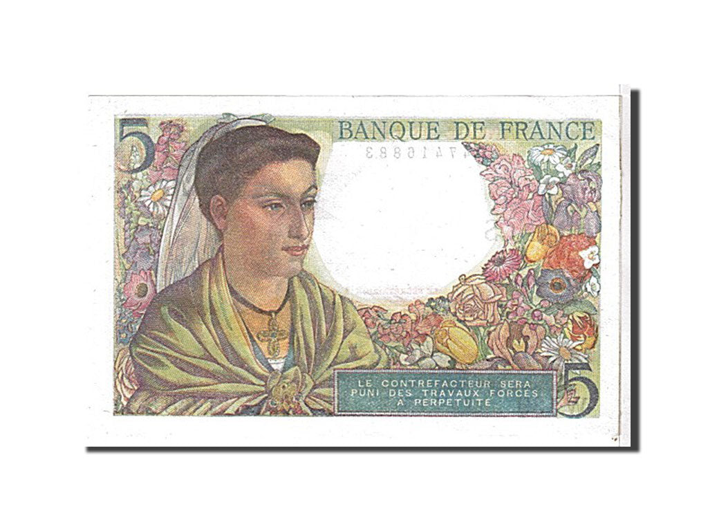 Francia, 5 Francs, 5 F 1943-1947 ''Berger'', 1945, SPL, Fayette:5.6