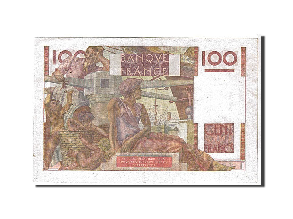 France, 100 Francs, 100 F 1945-1954 ''Jeune Paysan'', 1949, KM #128b,...
