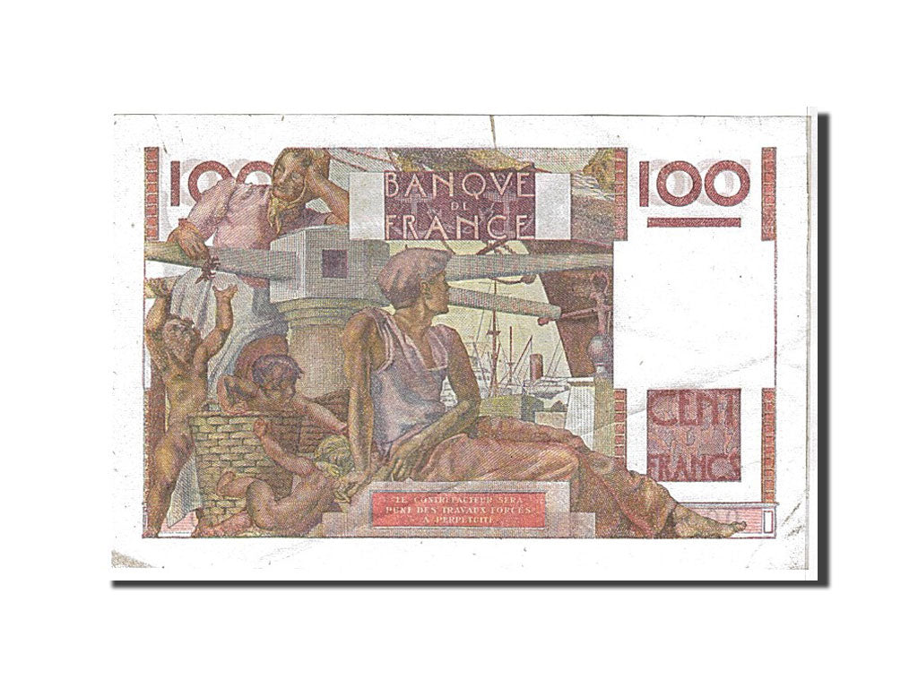 FRANCE, 100 Francs, 100 F 1945-1954 ''Jeune Paysan'', 1949, AU(55-58),...