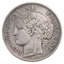 FRANCE, Cérès, 5 Francs, 1850, Bordeaux, KM #761.3, EF(40-45), Silver, Gadoury #