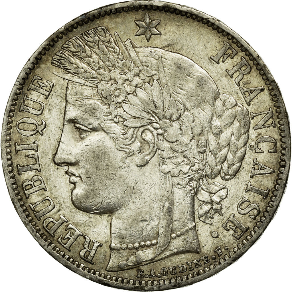 Coin, France, Cérès, 5 Francs, 1851, Paris, EF(40-45), Silver, KM:761.1