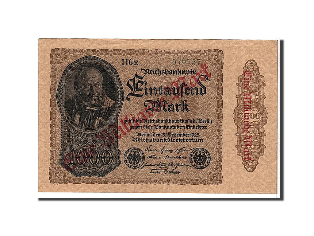 Billet, Allemagne, 1 Milliarde Mark on 1000 Mark, 1922, KM:113a, TTB