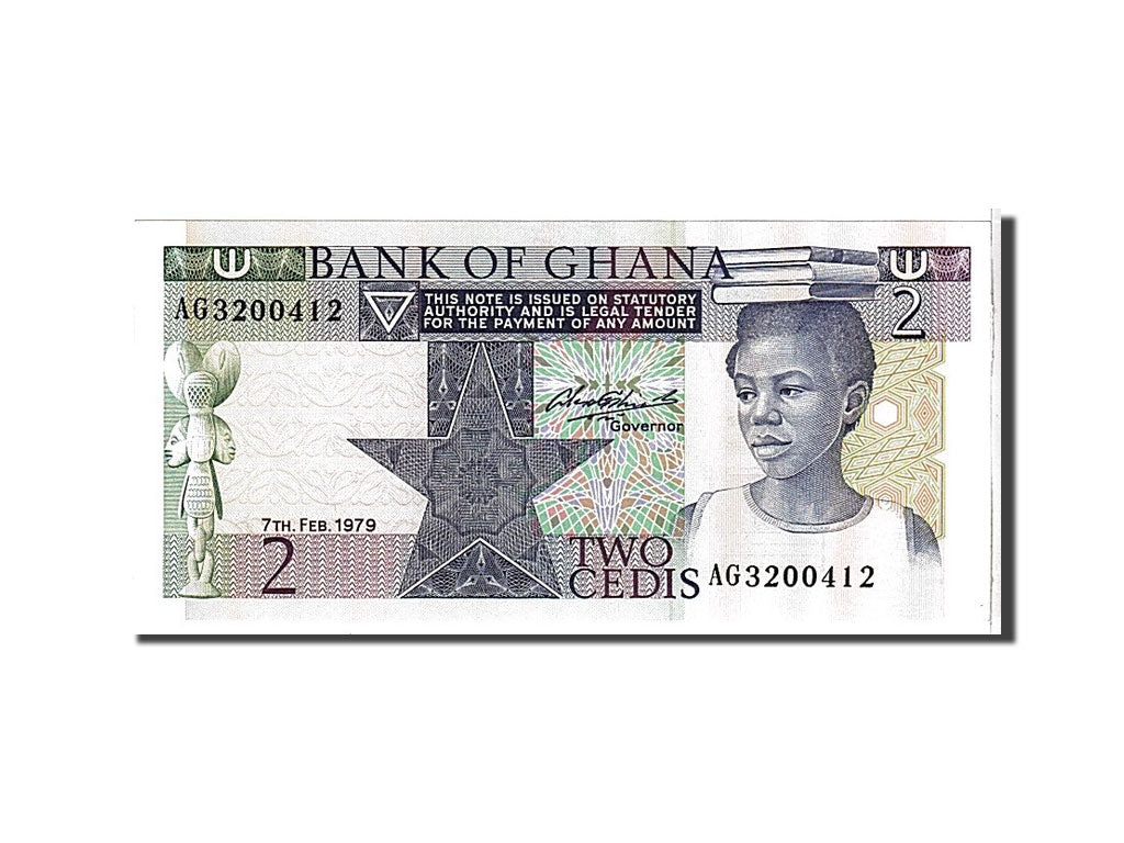 Ghana, 2 Cedis, 1979, KM #18a, UNC(65-70), AG3200412