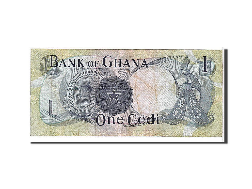 Ghana, 1 Cedi, 1970, KM #10c, VF(20-25), G161997757