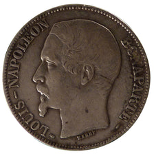 FRANCE, 5 Francs, 1852, Paris, EF(40-45), Silver, Gadoury #726, 24.70