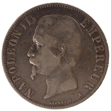 FRANCE, Napoléon III, 5 Francs, 1855, Paris, KM #782.1, VF(30-35), Silver, G...