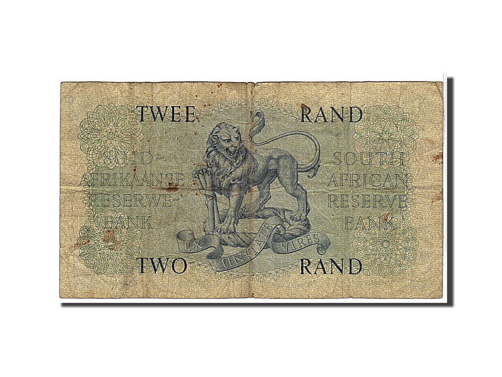 South Africa, 2 Rand, 1962, KM #105b, VG(8-10), B235033406