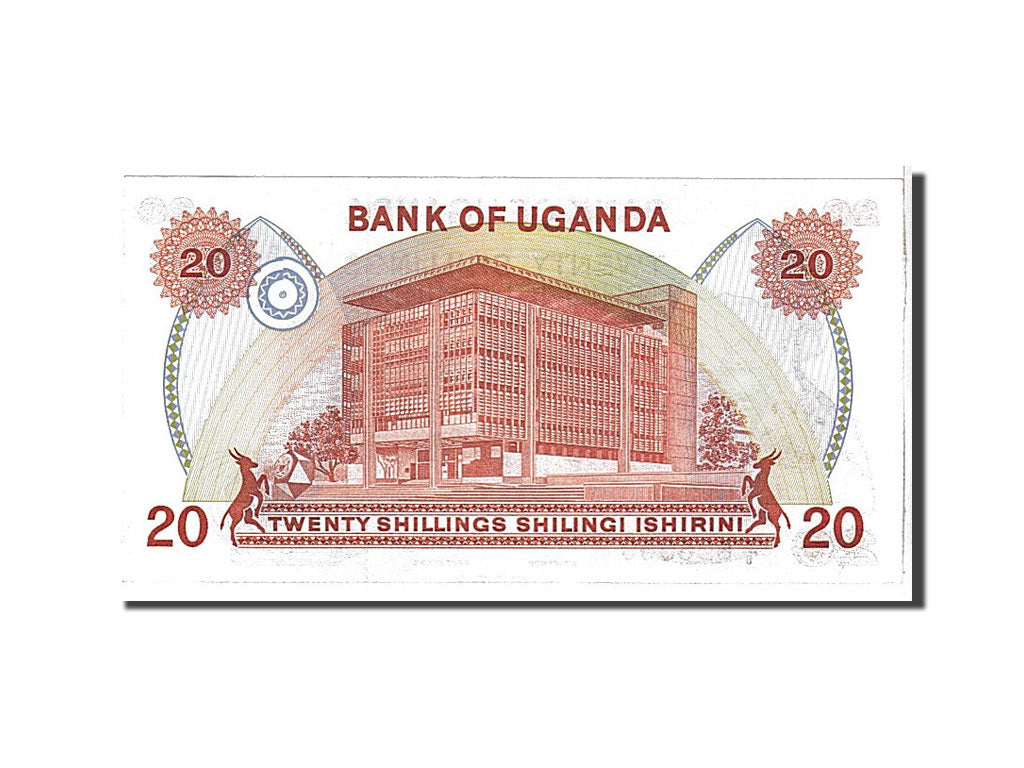 Banknote, Uganda, 20 Shillings, 1982, KM:17, UNC(65-70)