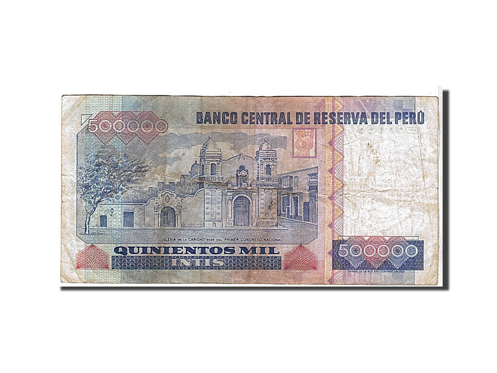 Peru, 500,000 Intis, 1988, KM #146A, VF(20-25), A5020065F