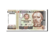 Banknote, Peru, 100,000 Intis, 1989, KM:145, UNC(65-70)
