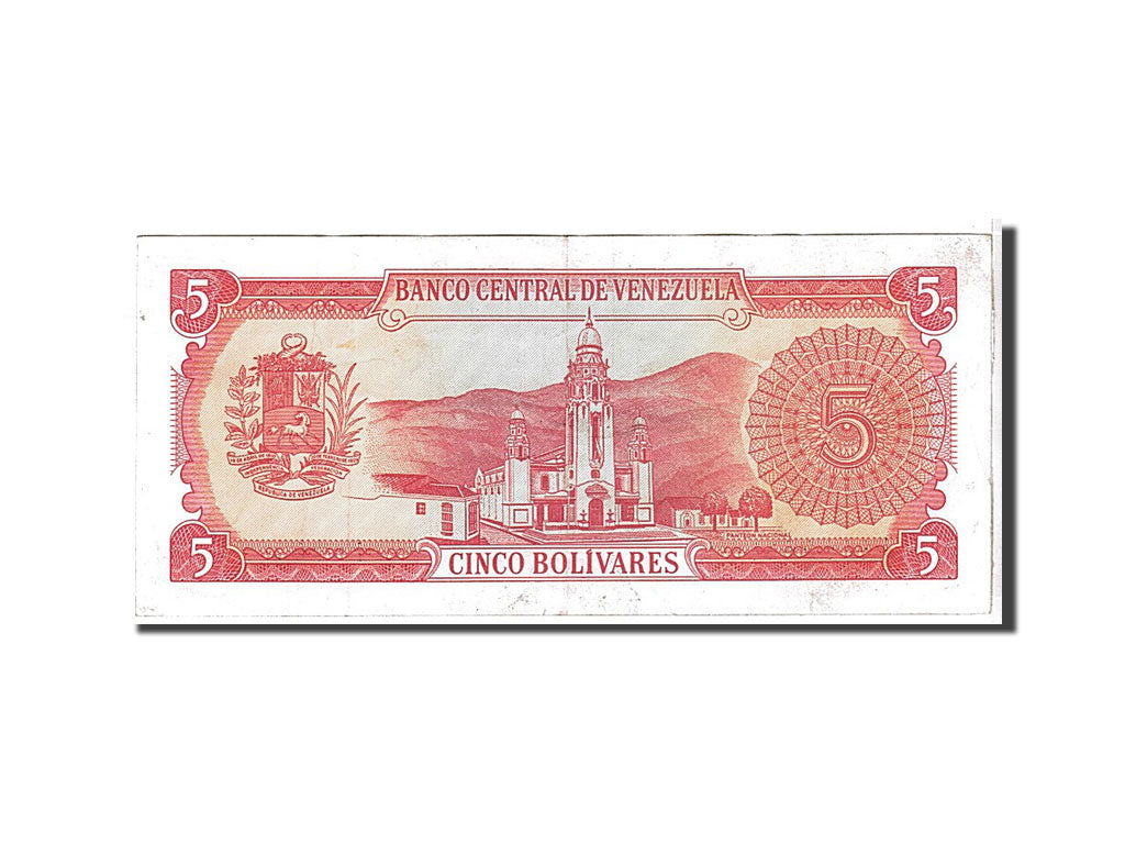 Venezuela, 5 Bolívares, 1989, KM #70a, EF(40-45), P6062810