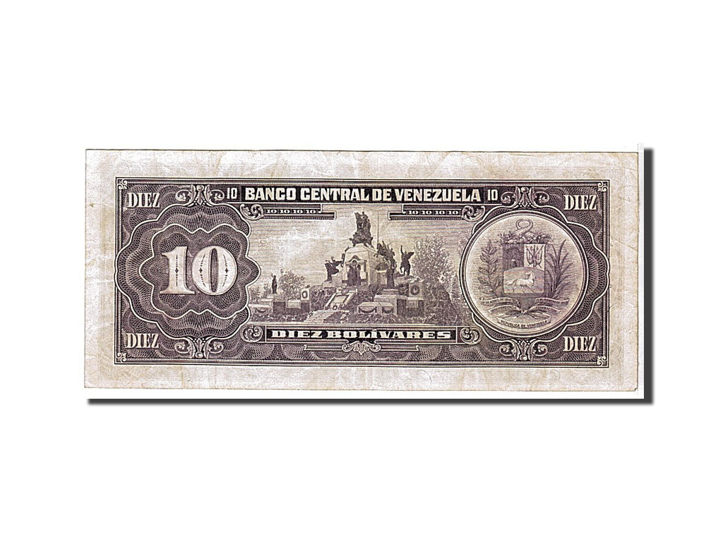 Venezuela, 10 Bolívares, 1986, KM #61a, VF(20-25), E28452373
