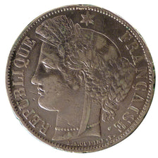 FRANCE, 5 Francs, 1870, Bordeaux, VF(30-35), Silver, Gadoury #742, 24.60