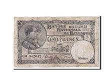 Belgium, 5 Francs, 1938, KM #108a, VG(8-10), Q14342042