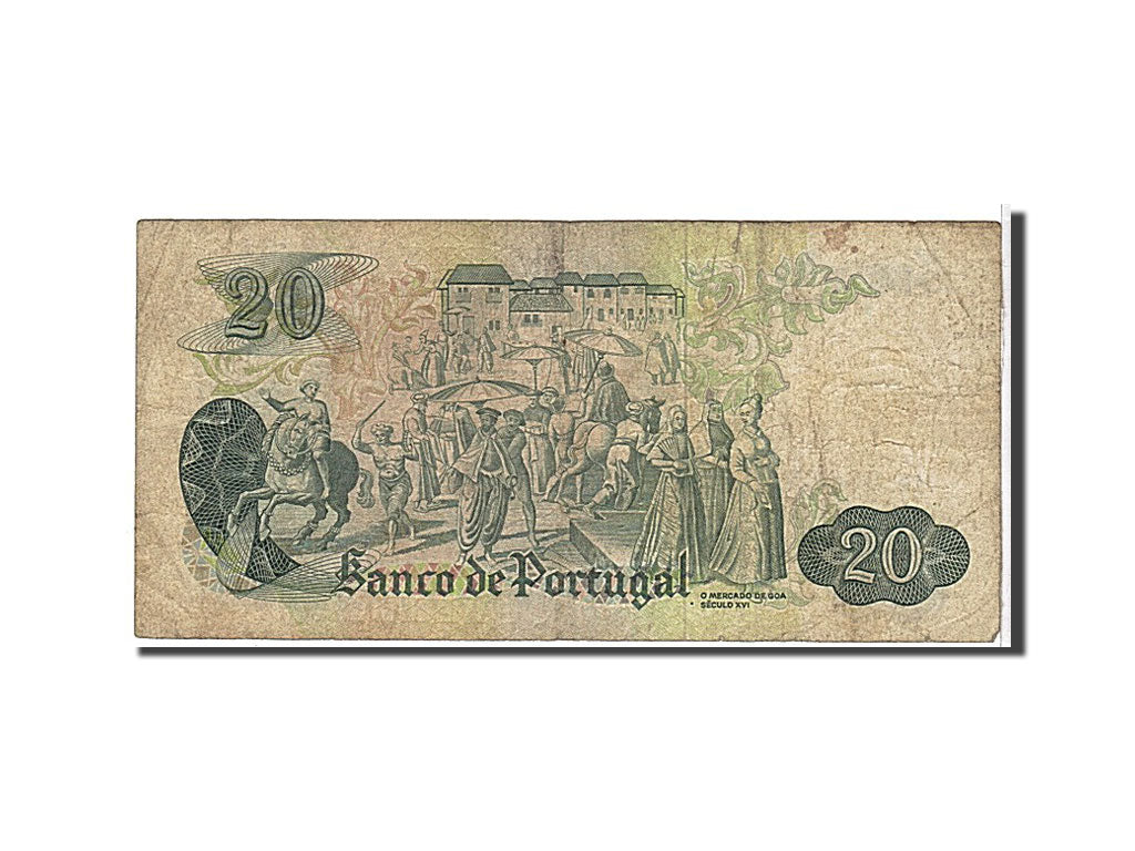 Portugal, 20 Escudos, 1971, KM #173, VF(20-25), MF36265