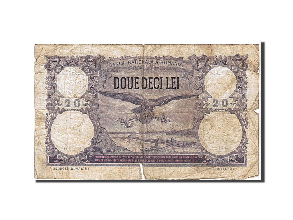 Romania, 20 Lei, 1920, KM #20a, VG(8-10), 0736M2083