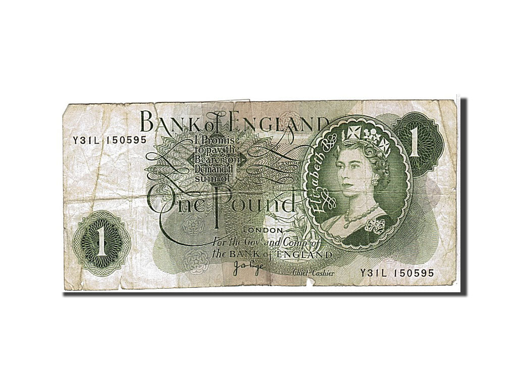Great Britain, 1 Pound, 1970, KM #374g, VG(8-10), Y31L150595