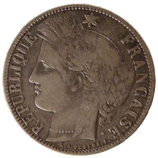 FRANCE, 5 Francs, 1870, Bordeaux, VF(20-25), Silver, Gadoury #742, 24.60
