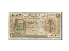 Libya, 10 Piastres, 1951, KM #6, VF(30-35), K11807476