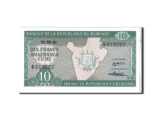 Banconote, Burundi, 10 Francs, 1981, KM:33a, FDS