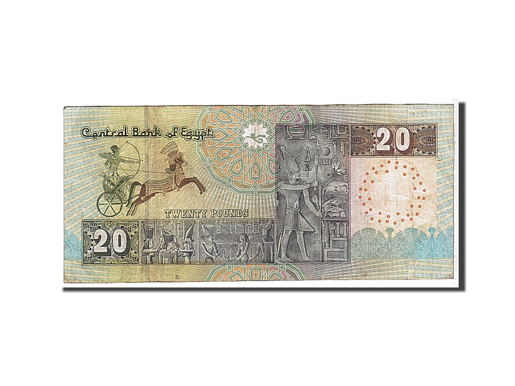Banconote, Egitto, 20 Pounds, 2001, BB