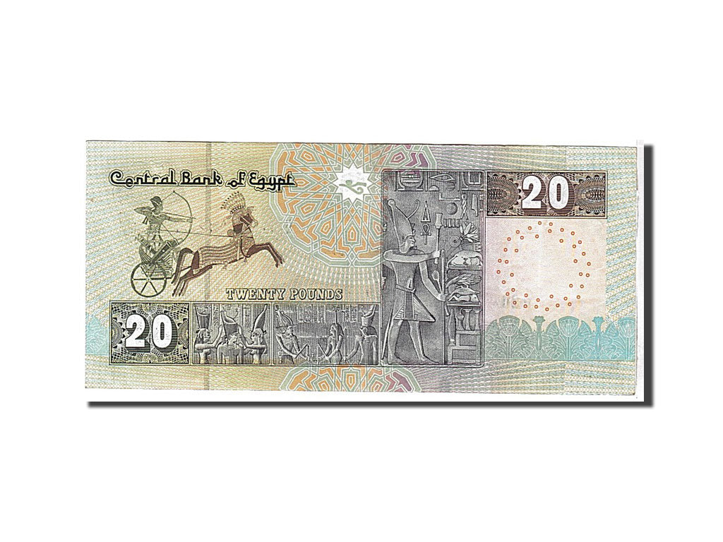 Banconote, Egitto, 20 Pounds, 2001, KM:65a, BB