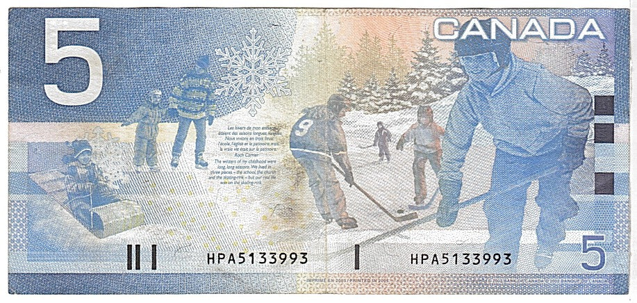 Canada, 5 Dollars, 2002, KM #101a, AU(50-53), HPA5133993