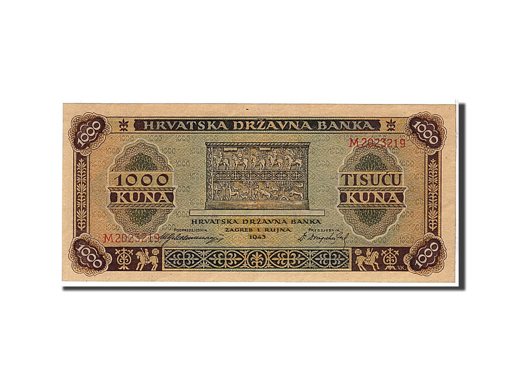 Croatia, 5000 Kuna, 1943, KM #13a, EF(40-45), S0704463