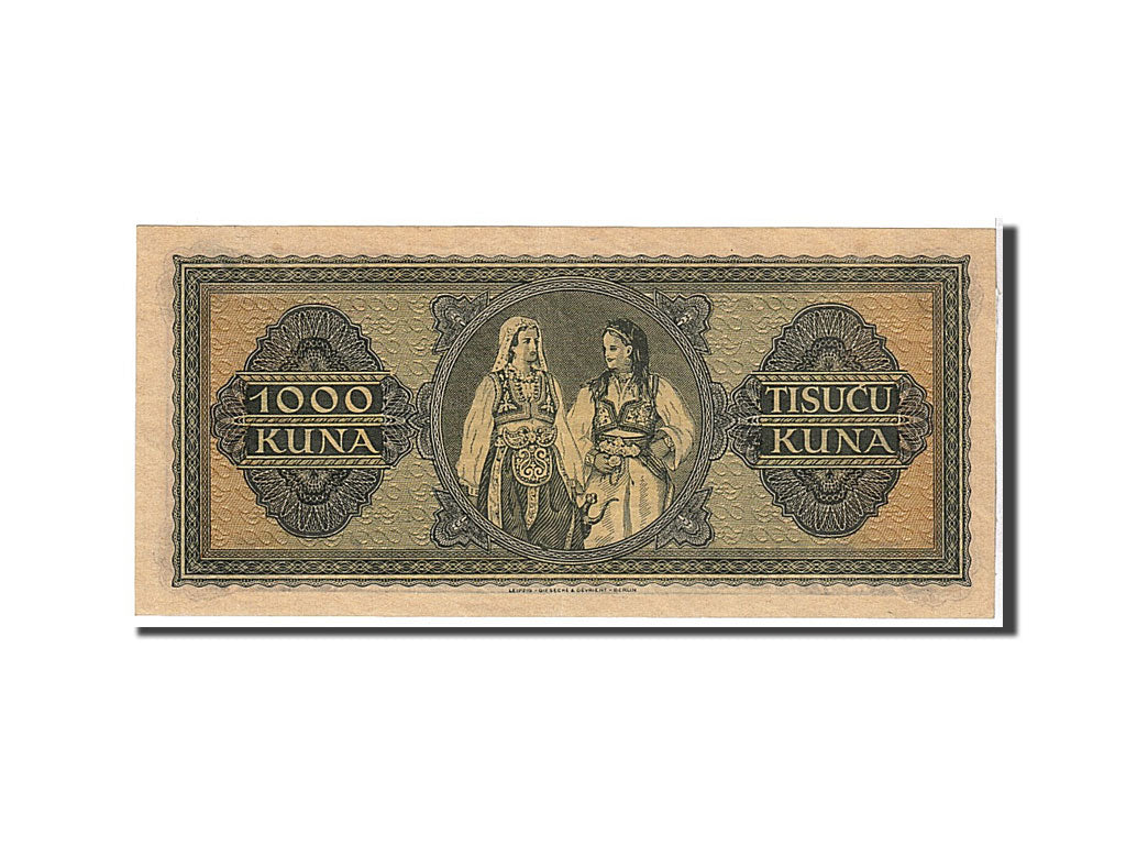 Croatia, 5000 Kuna, 1943, KM #13a, EF(40-45), S0704463