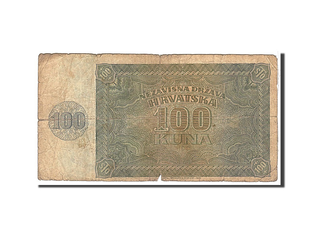 Croatie, 100 Kuna type 1943