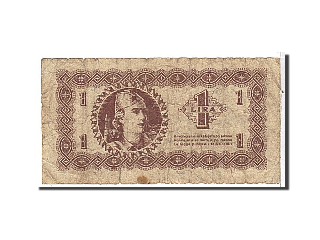 Yugoslavia, 1 Lira, 1941, KM #R1, VG(8-10), 069680