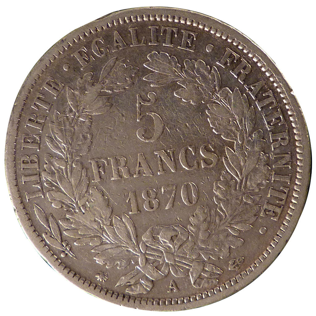 Gouvernement De Défense Nationale, 5 Francs Cérès