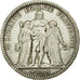 Moneda, Francia, Hercule, 5 Francs, 1872, Paris, BC+, Plata, Gadoury:745a
