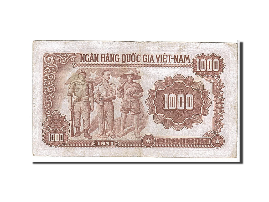 Viet Nam, 1000 D<ox>ng, 1951, KM #65a, VF(20-25), AB8742720