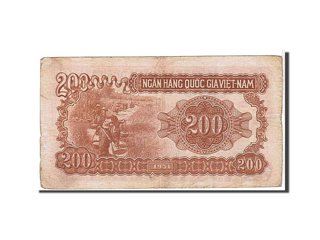 Vietnam, 200 Dông, 1951, KM:63a, MB