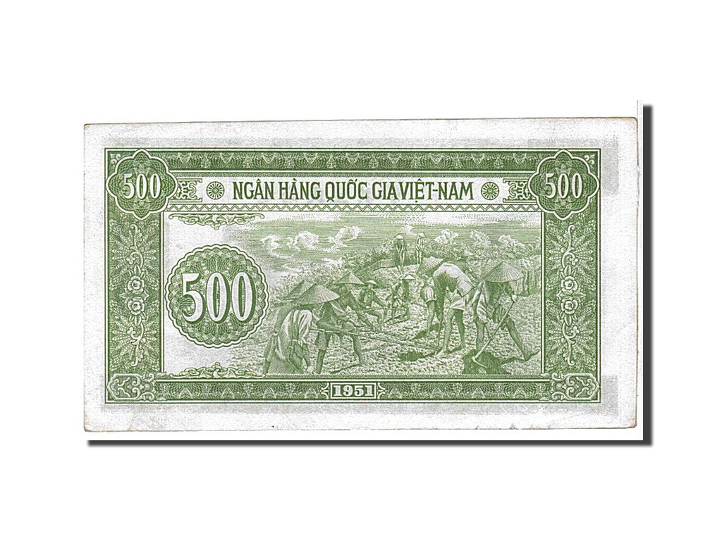 Viet Nam, 500 D<ox>ng, 1951, KM #64a, AU(50-53), AC0043035