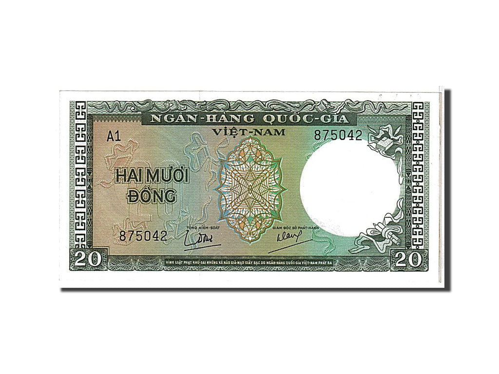 South Viet Nam, 20 D<ox>ng, 1964, KM #16a, UNC(65-70), 875042
