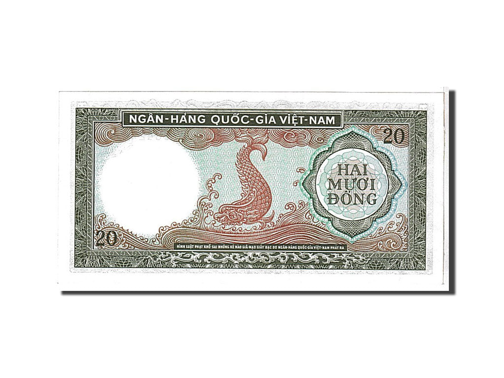 South Viet Nam, 20 D<ox>ng, 1964, KM #16a, UNC(65-70), 875042