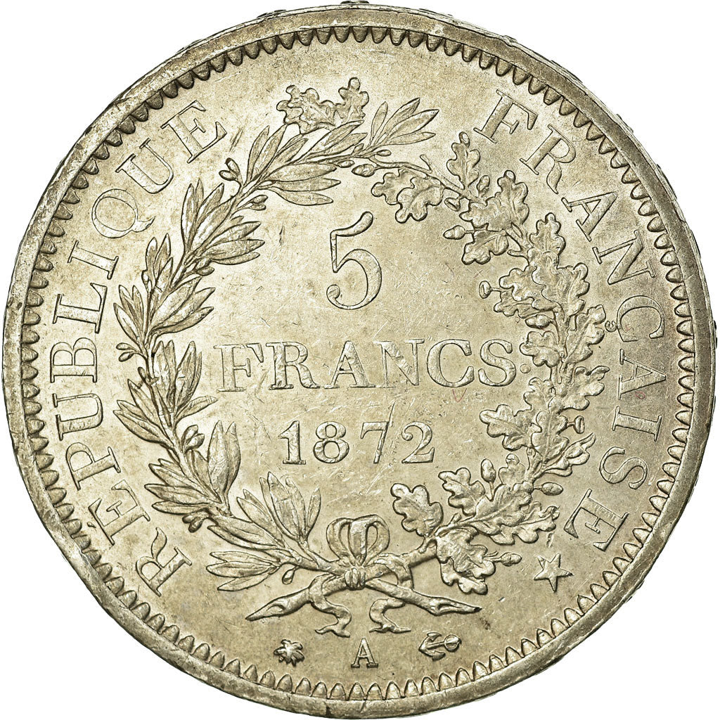 Monnaie, France, Hercule, 5 Francs, 1872, Paris, SUP, Argent, Gadoury:745a