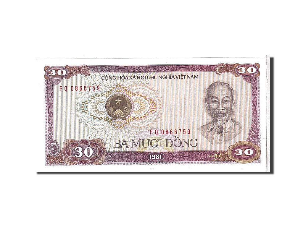 Viet Nam, 30 D<ox>ng, 1981, KM #87a, UNC(65-70), FQ0866759