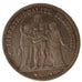 FRANCE, Hercule, 5 Francs, 1875, Paris, EF(40-45), Silver, Gadoury #745a, 25.00