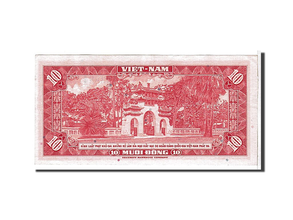 Banknote, South Viet Nam, 10 D<ox>ng, 1962, KM:5a, AU(50-53)