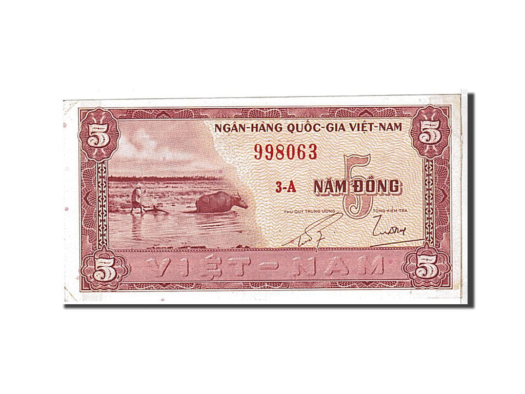 South Viet Nam, 5 D<ox>ng, 1955, KM #13a, EF(40-45), 9980633A