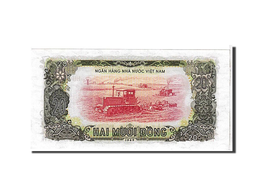 Viet Nam, 20 D<ox>ng, 1969, KM #74A, UNC(65-70), HU300044