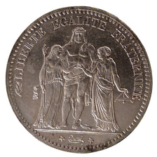 FRANCE, Hercule, 5 Francs, 1877, Paris, KM #820.1, AU(50-53), Silver, Gadoury...