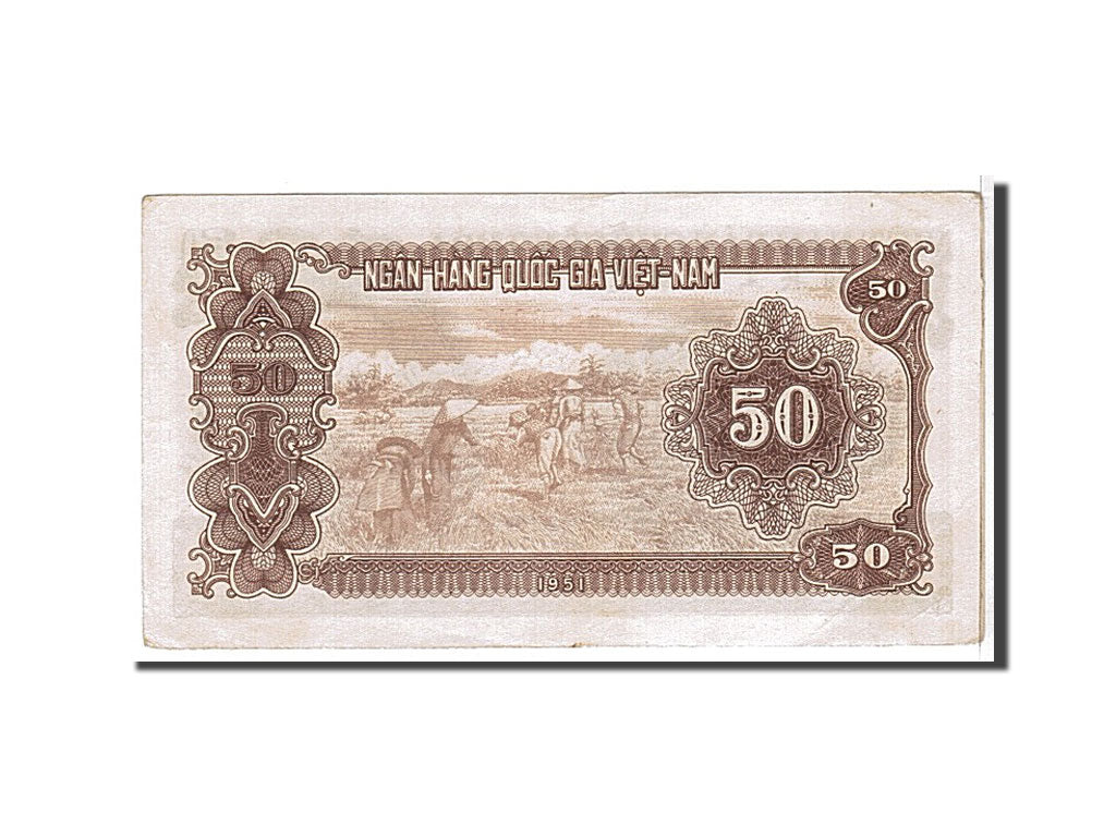 Banknote, Viet Nam, 50 D<ox>ng, 1951, KM:61b, AU(50-53)
