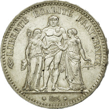 Moneda, Francia, Hercule, 5 Francs, 1877, Paris, EBC, Plata, Gadoury:745a