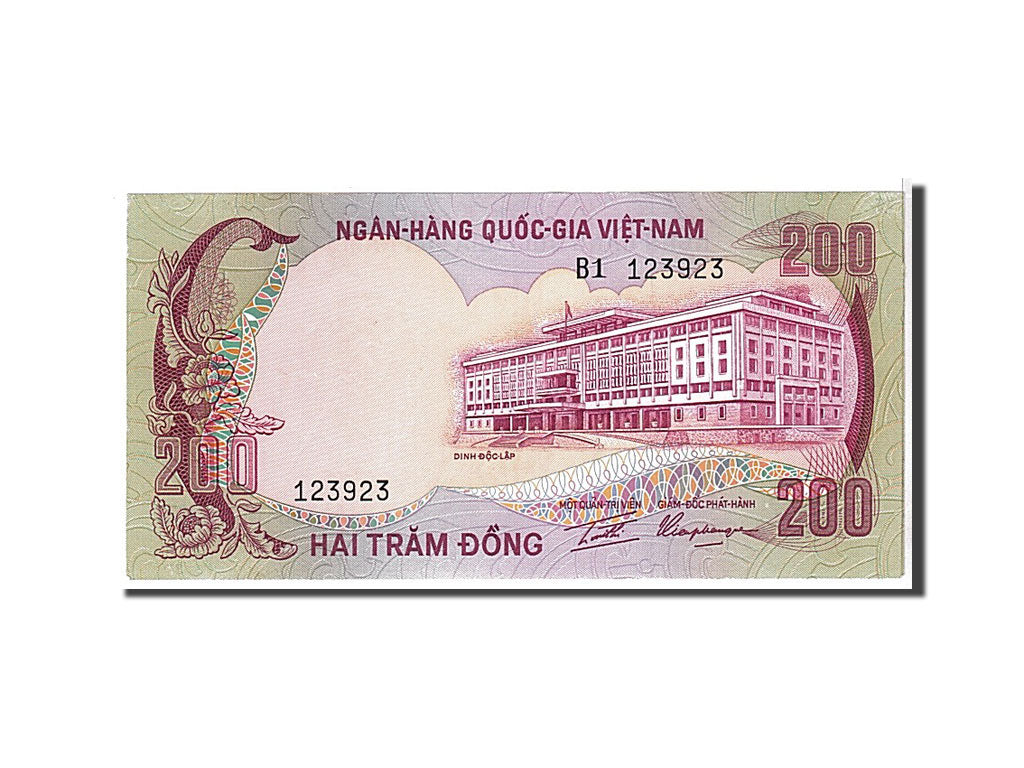 South Viet Nam, 200 D<ox>ng, 1972, KM #32a, AU(55-58), B1123923