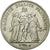 Moneta, Francia, Hercule, 5 Francs, 1877, Bordeaux, BB, Argento, Gadoury:745a